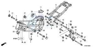 VTR2509 U drawing FRAME BODY