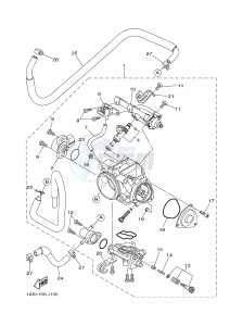 YFM700R YFM70RSSG RAPTOR 700 SPECIAL EDITION (B467) drawing THROTTLE BODY ASSY 1