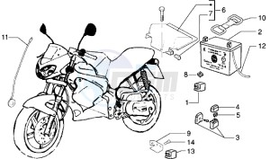 DNA 125 drawing Battery - Relais