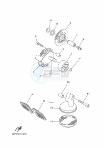 YFZ450R (BKD3) drawing OIL PUMP