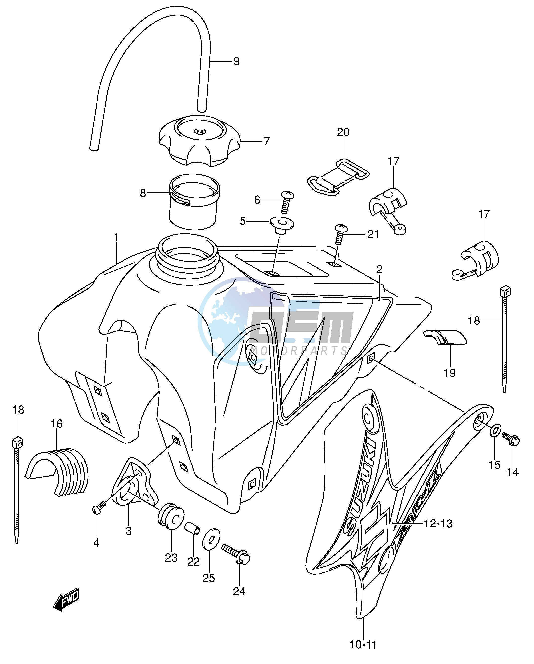 FUEL TANK (MODEL K4)