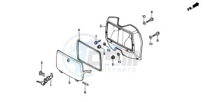 SH50D drawing GLOVE BOX