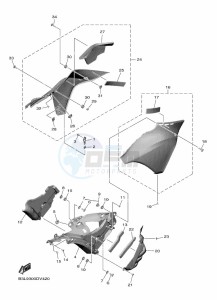 YZF1000W-B YZF-R1 (B3L9) drawing COWLING 3