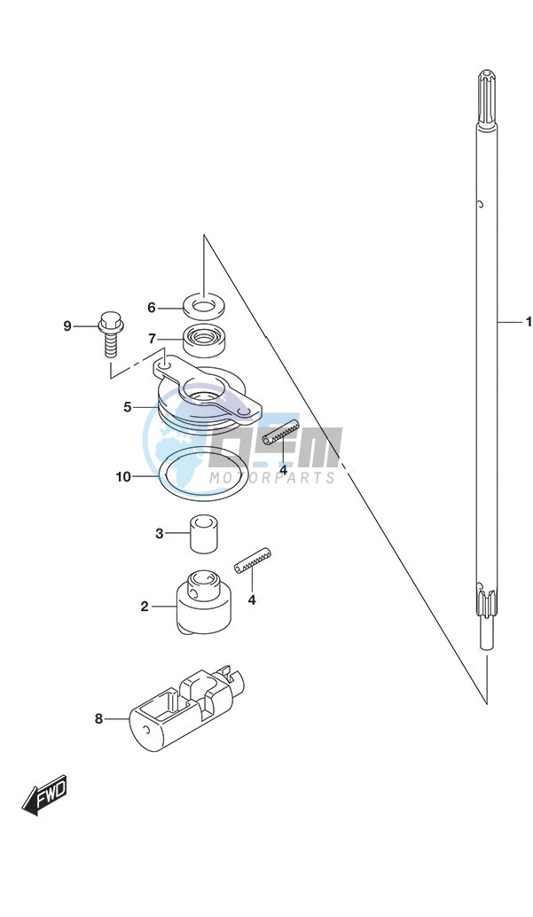 Clutch Rod DF 250S