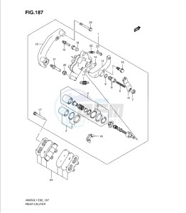 AN650 drawing REAR CALIPER (AN650AL1 E51)