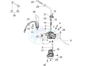 Stalker 50 drawing Carburetors components