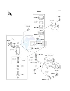 ZR 1200 A [ZRX1200R] (A4-A5) drawing REAR MASTER CYLINDER