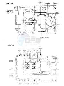 EN 450 A [454 LTD] (A1-A5) [454 LTD] drawing CRANKCASE BOLT PATTERN