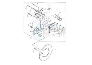 YZF R6 600 drawing REAR BRAKE CALIPER