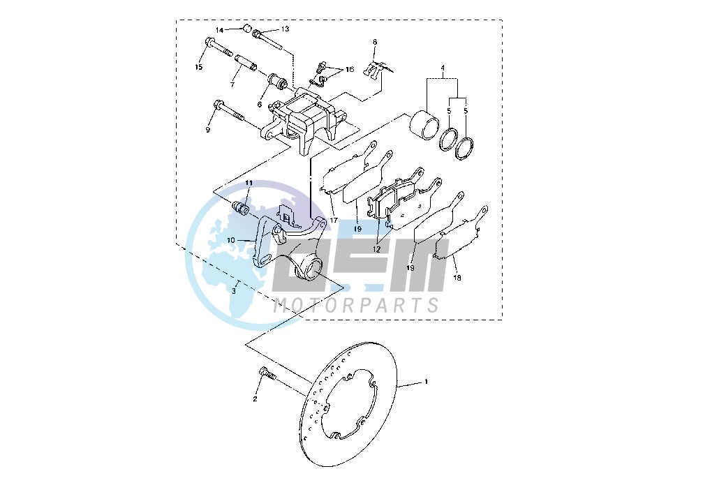 REAR BRAKE CALIPER