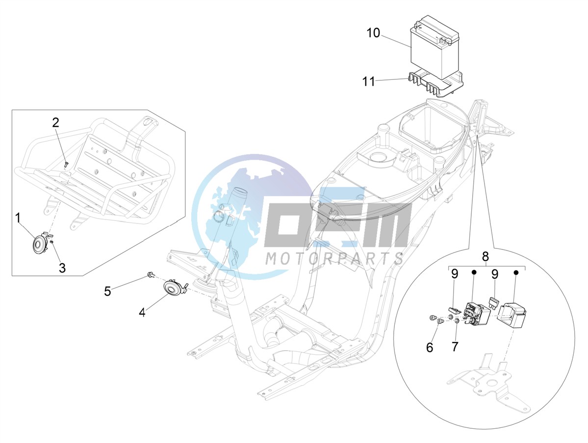 Remote control switches - Battery - Horn