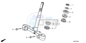 FJS400D9 F / CMF drawing STEERING STEM