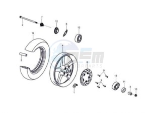 HD 125 drawing FRONT WHEEL / BRAKE DISC