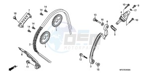 CB600FA39 UK - (E / ABS MKH ST) drawing CAM CHAIN/TENSIONER