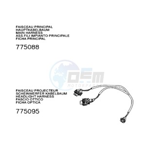 FIGHT 3 A drawing PLUG WIRING HARNESS