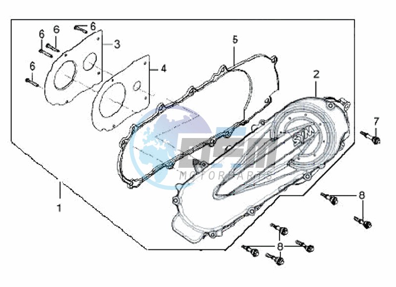 CRANKCASE COVER LEFT