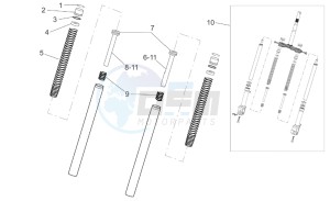 SR 50 IE-Carburatore 50 drawing Front fork II