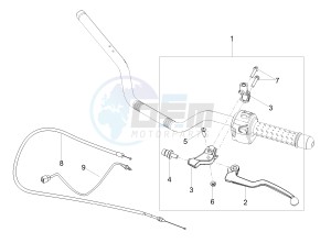 V7 III Special 750 e4 (NAFTA) drawing Clutch control