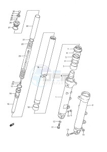 GSX750F (E28) drawing FRONT DAMPER