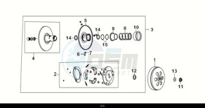 CRUISYM a 125i ABS (LV12W2-EU) (E5) (M1) drawing DRIVE PLATE ASSY