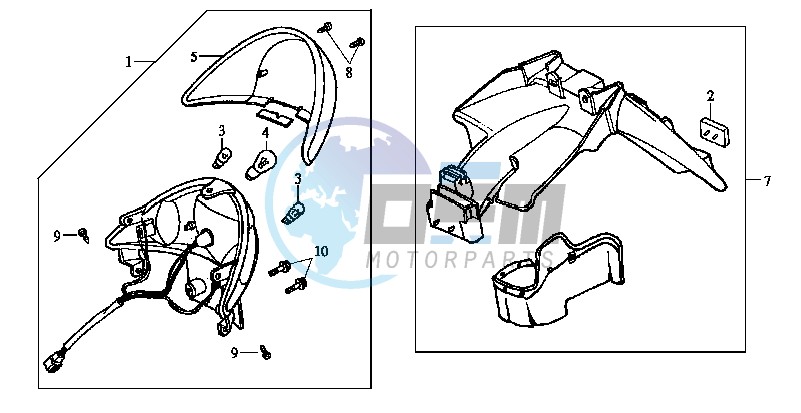 REAR FENDER - TAILLIGHT