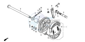 CG125 drawing REAR BRAKE PANEL