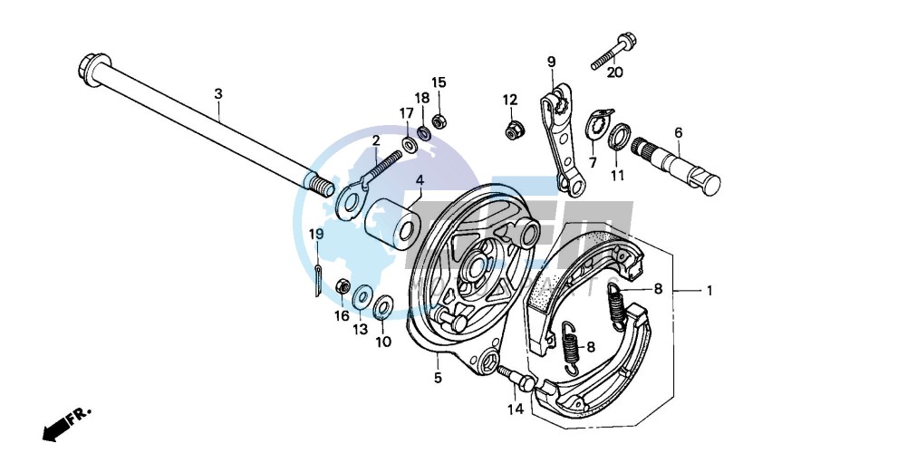 REAR BRAKE PANEL