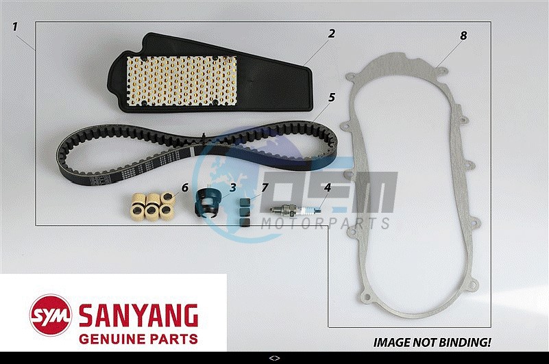 SERVICE KIT & PARTS JET14 T45 E5