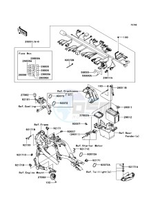 VERSYS KLE650A8F GB XX (EU ME A(FRICA) drawing Chassis Electrical Equipment