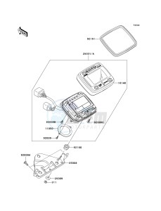 KVF 700 A [PRAIRIE 700 4X4] (A1-A2) [PRAIRIE 700 4X4] drawing METER-- S- -