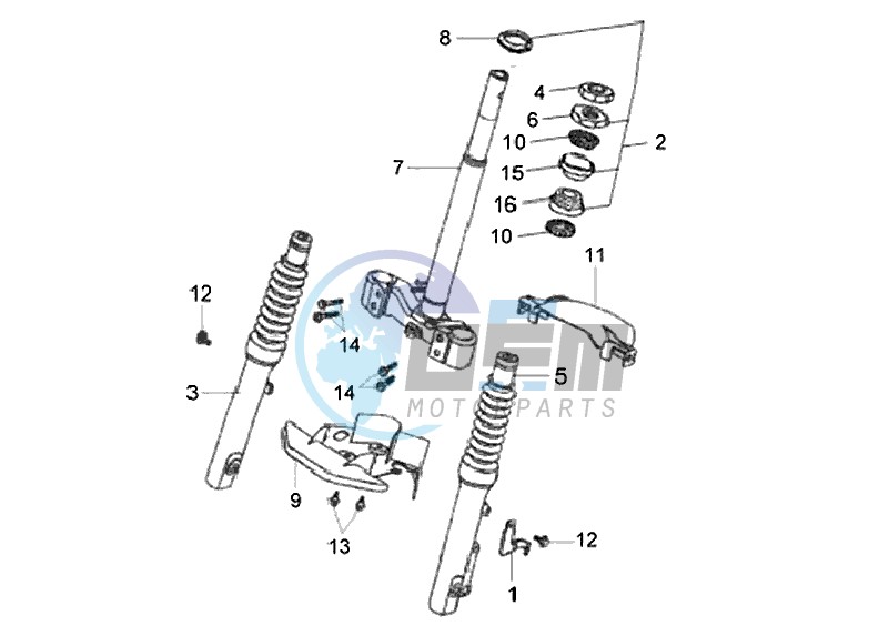 FRONT FORK/ STEERING HEAD BEARING