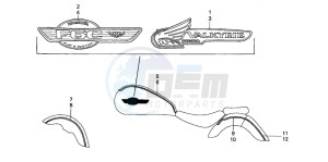 GL1500CD drawing STRIPE/MARK