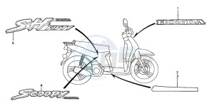 SH50 SCOOPY drawing MARK/STRIPE (1)