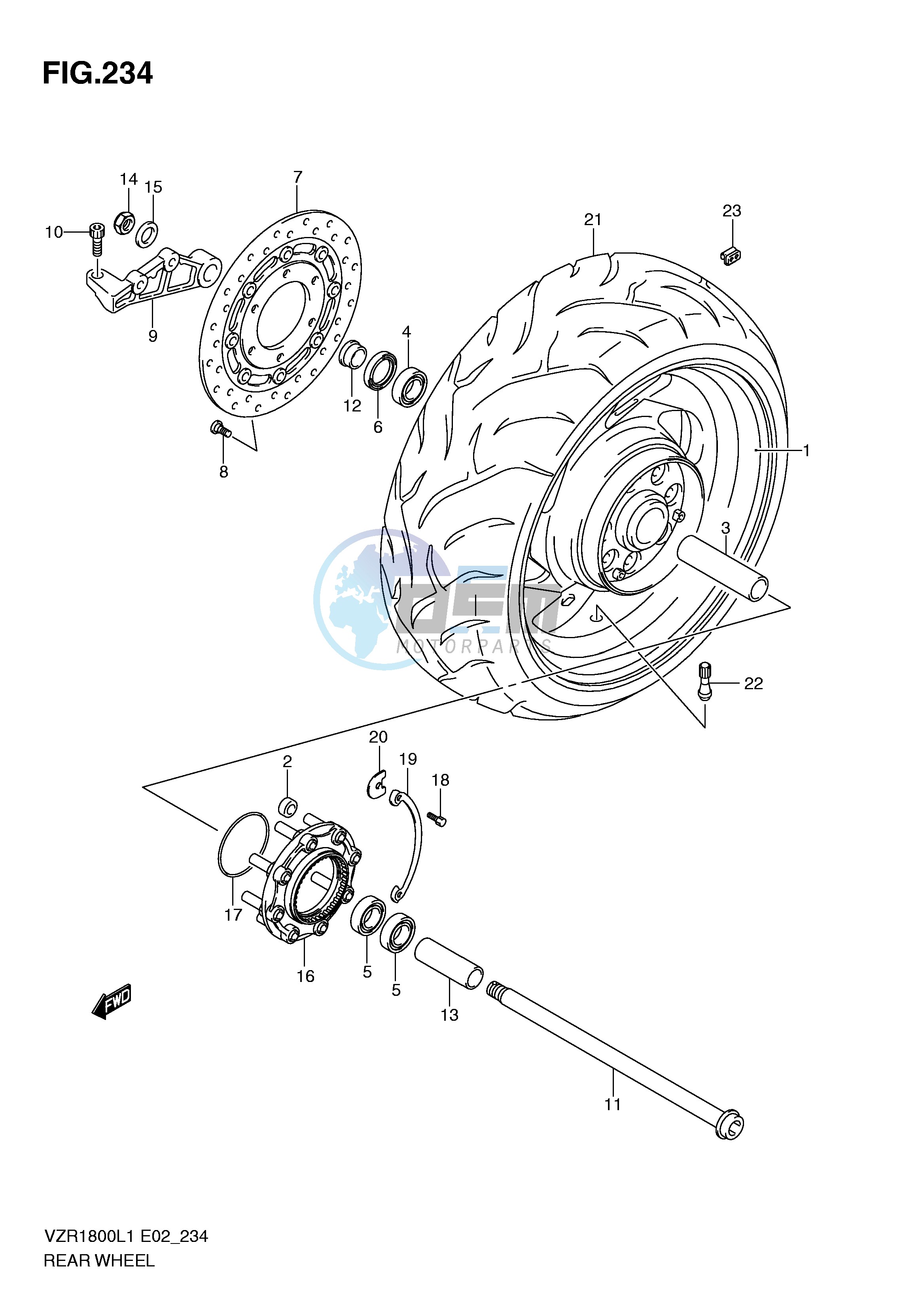 REAR WHEEL (VZR1800L1 E2)