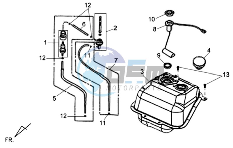 FUEL TANK - FUEL CUT