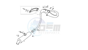 SENDA SM X-RACE - 50 CC 2T EU2 drawing EXHAUST