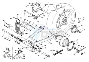 V RAPTOR 650 drawing REAR SWING ARM