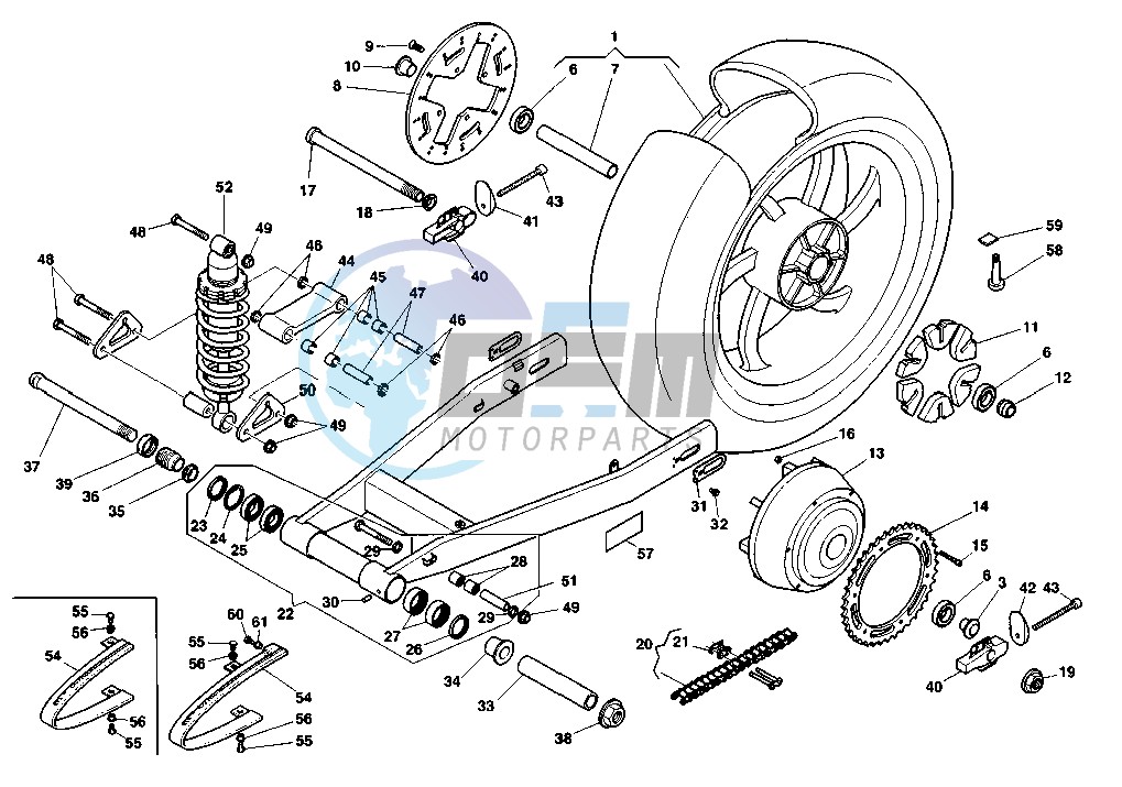 REAR SWING ARM