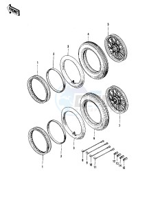 KZ 400 S [SPECIAL] (S) [SPECIAL] drawing WHEELS_TIRES -- 75 S- -