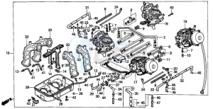 ST1100 drawing CARBURETOR ASSY.