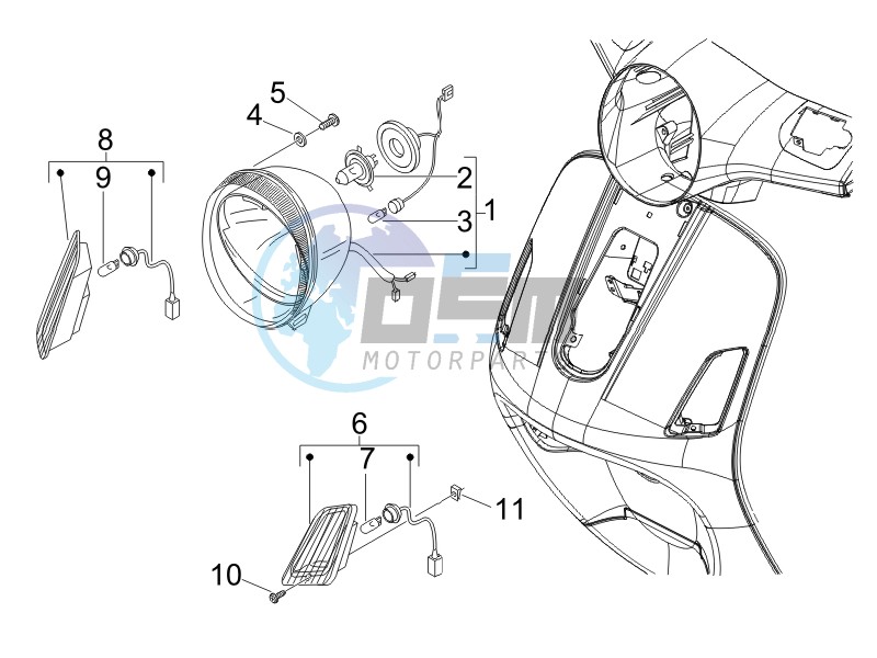 Head lights - Turn signal lamps