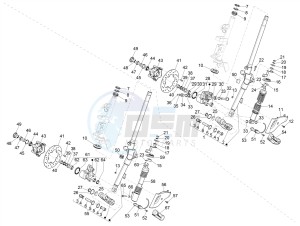 PRIMAVERA 50 25 KMH 4T 2V E 4V NOABS E2 25kmh (EMEA) drawing Fork/steering tube - Steering bearing unit