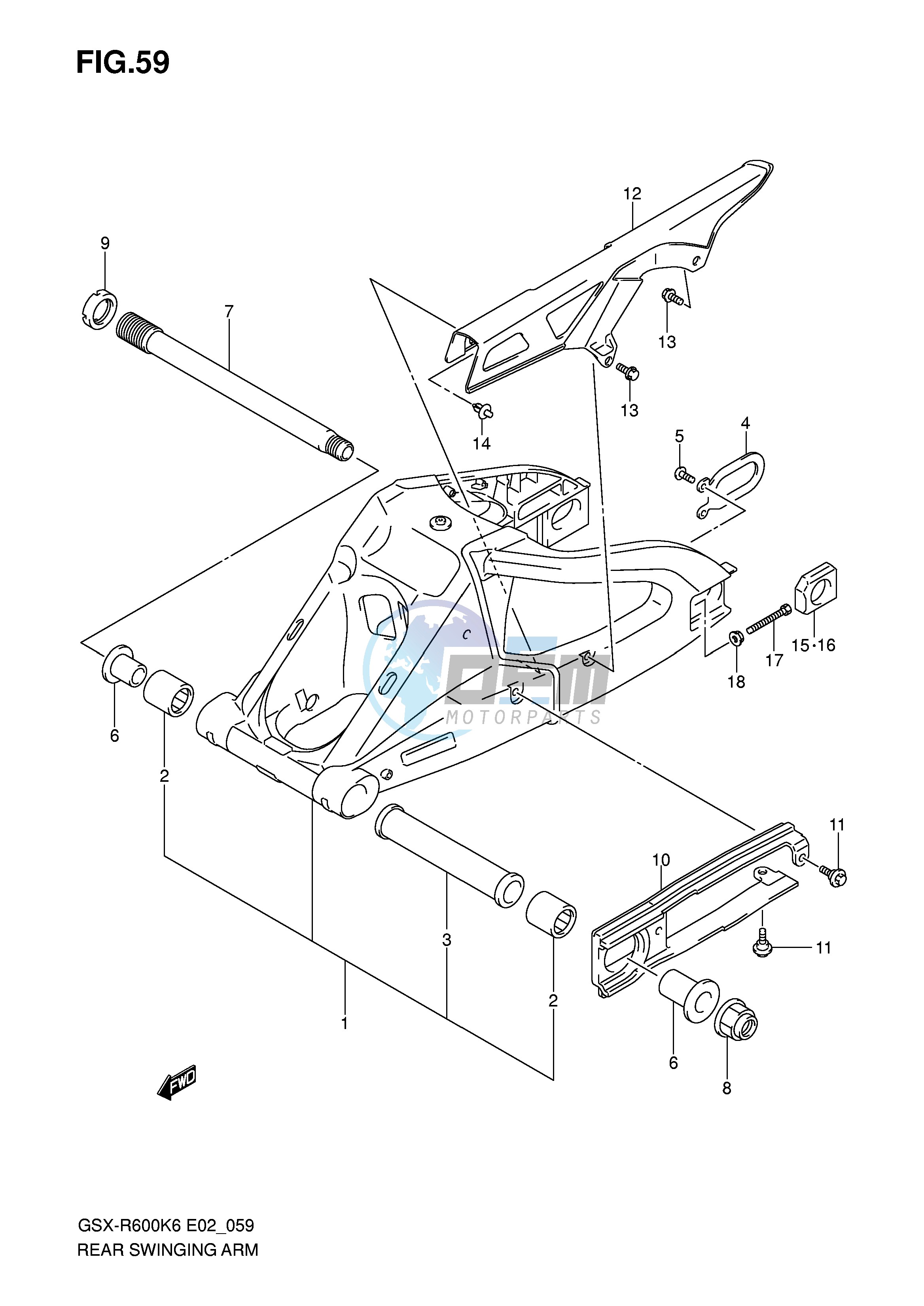 REAR SWINGING ARM