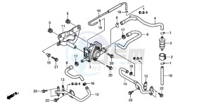 CB250 TWO FIFTY drawing AIR SUCTION VALVE (CB250P6)