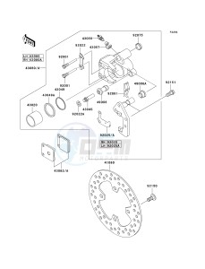 KVF 360 B [PRAIRIE 360] (B6F-B9F) B8F drawing FRONT BRAKE