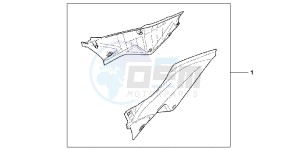 CBR250RB drawing SIDE COVER SET