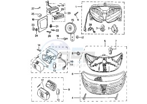 TREKKER - 100 cc drawing HEADLIGHT-TAILLIGHT