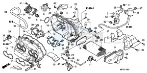 CB1000RAB drawing AIR CLEANER