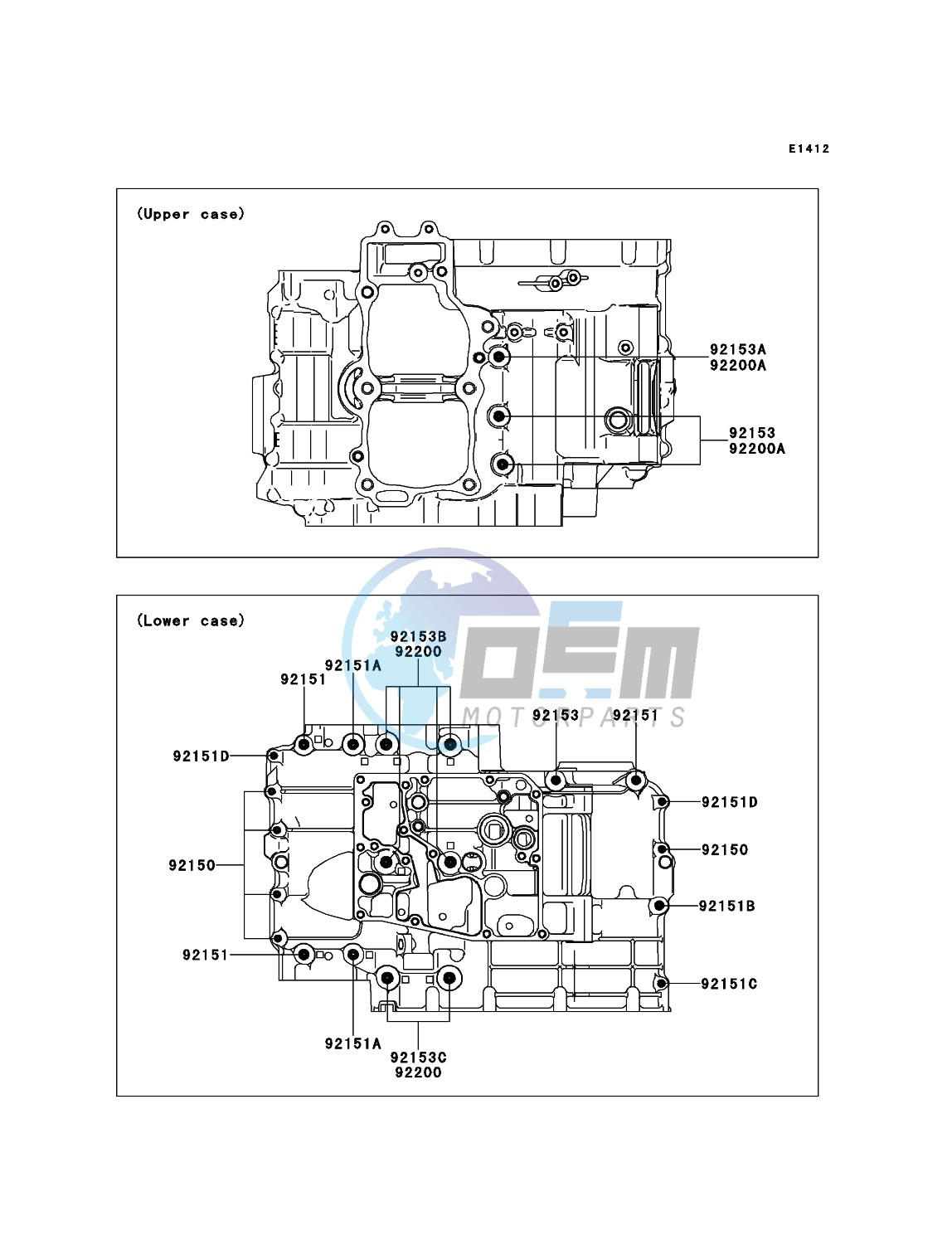 Crankcase Bolt Pattern