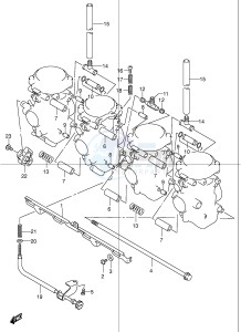 GSF1200 (E2) Bandit drawing CARBURETOR FITTING